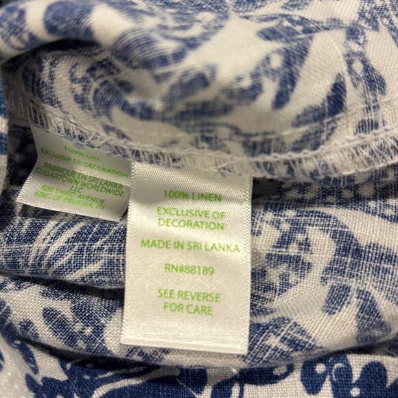 LILLY PULITZER 100% Linen Beach Palazzo Wide Leg Pants, Size XL - Picture 9 of 9